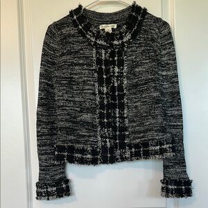 Susan Bristol Black and Silver Sweater